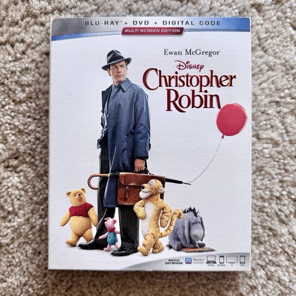 Other - Christopher Robin Blu-ray/DVD/Digital 2018 2-Disc Slipcover Disney Ewan McGregor
